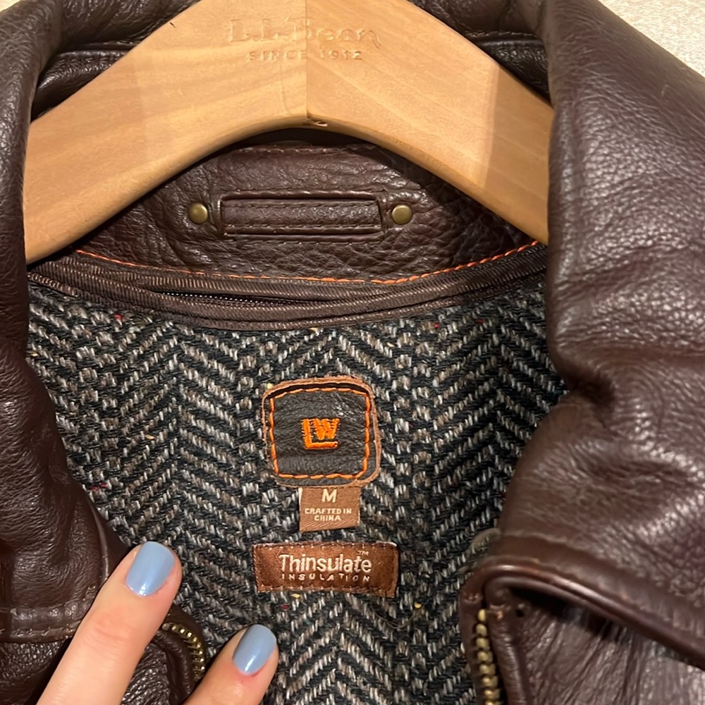 Wilson’s Leather bomber jacket size m - Picture 4 of 7